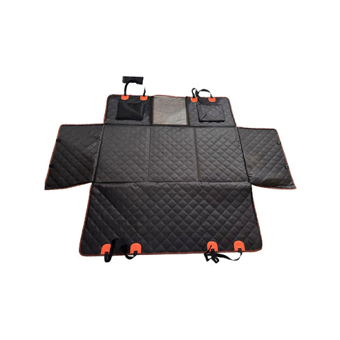 Dog Car Hammock Seat Cover, Waterproof 600D Oxford Fabric Pet Seat Protector for Back Seat, Scratch Proof & Anti-Slip