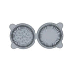 TrailPaw Collapsible Double Dog Travel Bowl & Mat by eprolo