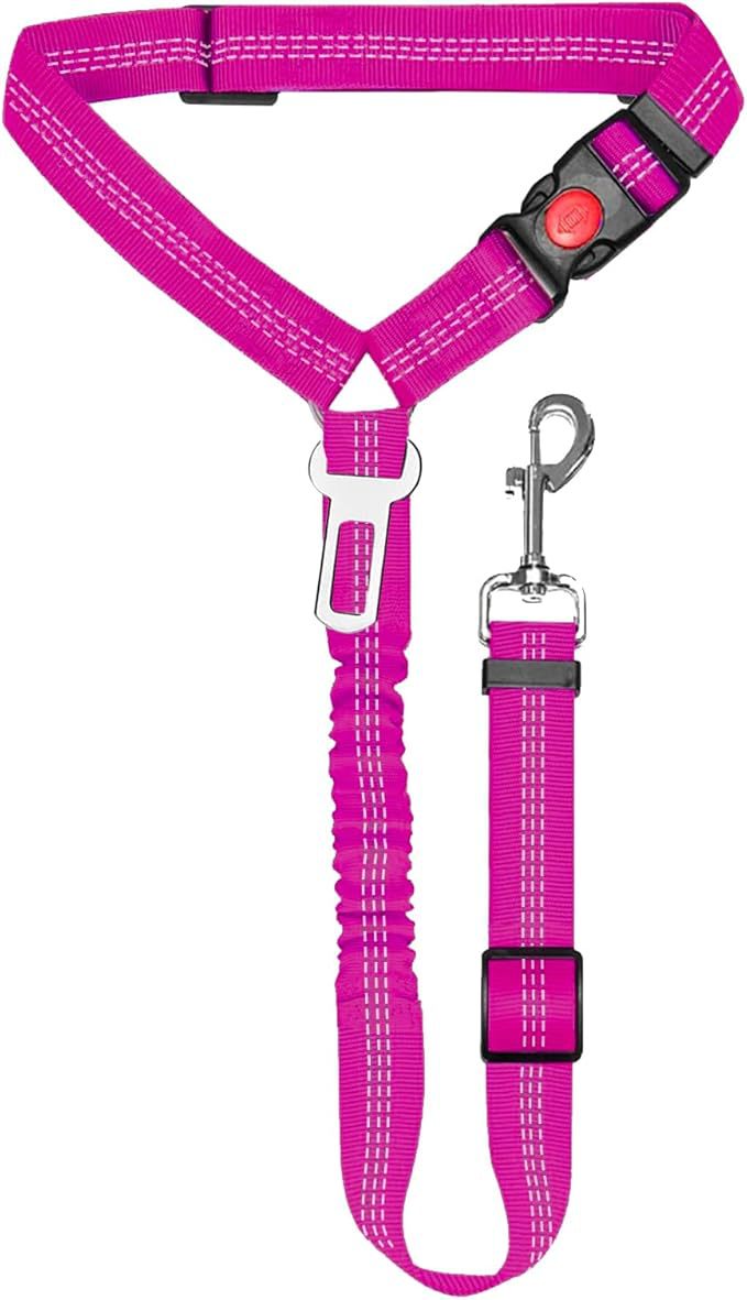 TrailPaw Adjustable Dog Car Seat Belt Safety Tether
