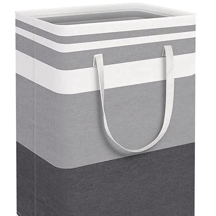 Collapsible Fabric Laundry Hamper Clothing Storage Basket Multi-purpose Organizer Large Capacity Dirty Clothes Bag by eprolo