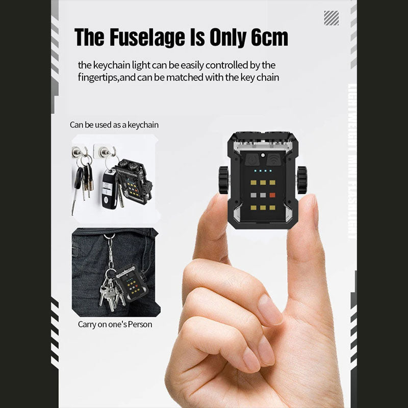 TrailPaw Mini COB Keychain Flashlight