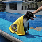 Double-Sided Ultra-Fine Absorbent Fiber Dog Bath Towel Cat Bathrobe Blanket Dual-Use Pet Supplies by eprolo