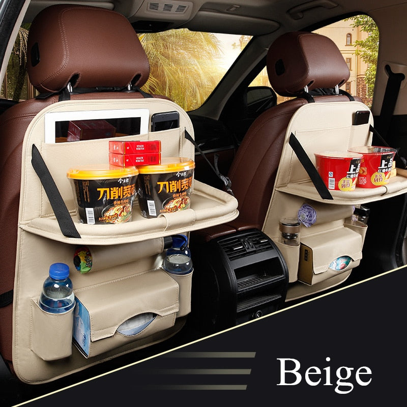 TrailPaw Seat Back Organizer & Fold-Down Tray