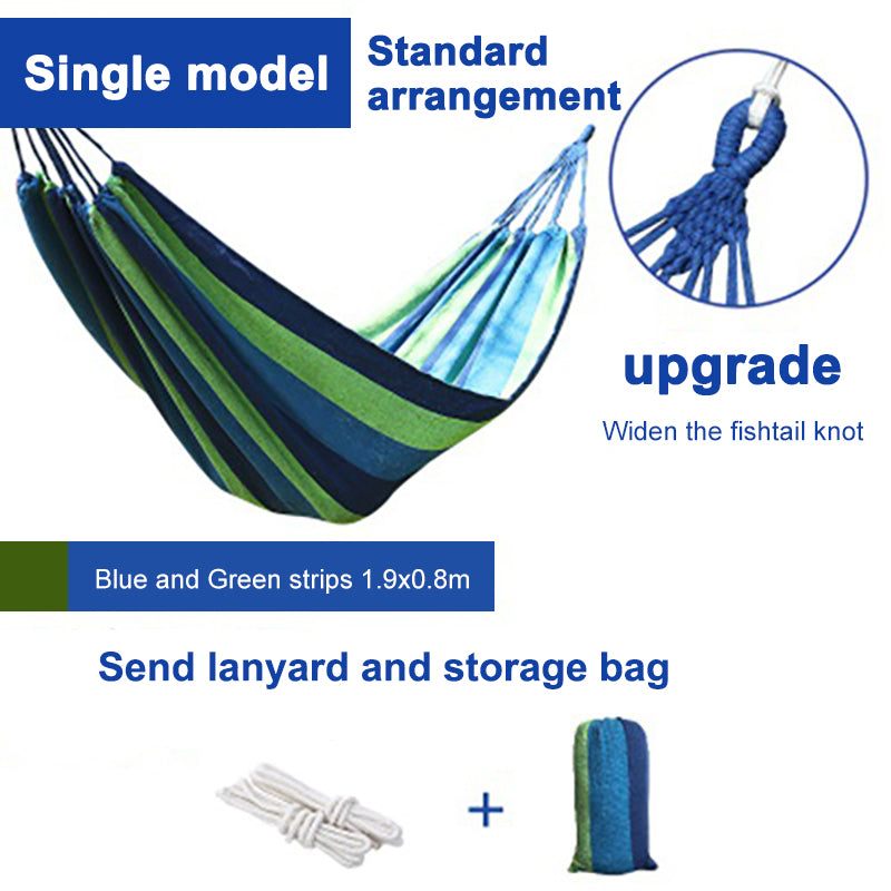 TrailPaw Rainbow Canvas Camping Hammock