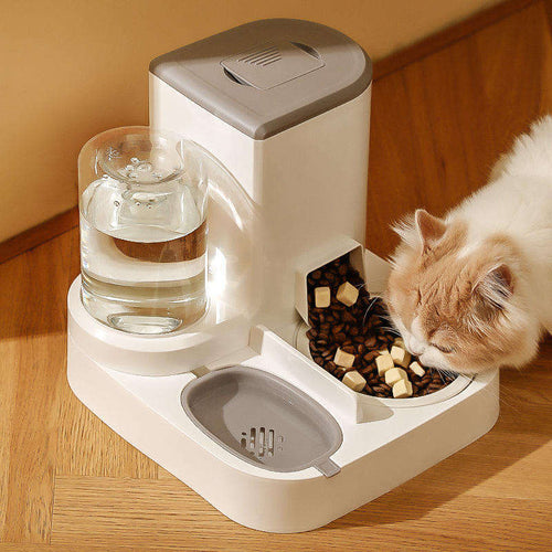 TrailPaw Automatic Pet Feeder with Stainless Steel Bowls