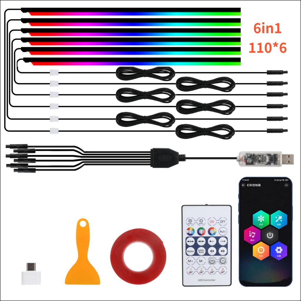 TrailPaw RGB Interior Ambient Light Kit — App & Remote