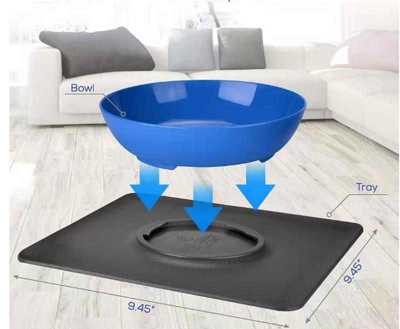 TrailPaw No-Slip Suction Dog Bowl Mat
