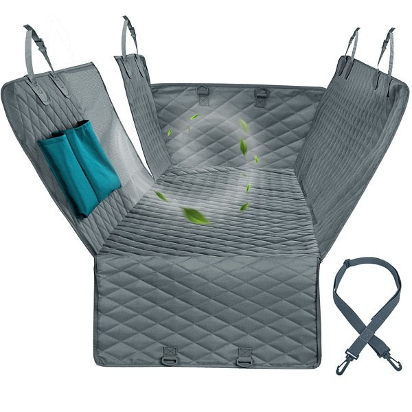 TrailPaw Waterproof Dog Car Seat Cover with Mesh Window
