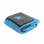 Double-Sided Ultra-Fine Absorbent Fiber Dog Bath Towel Cat Bathrobe Blanket Dual-Use Pet Supplies by eprolo