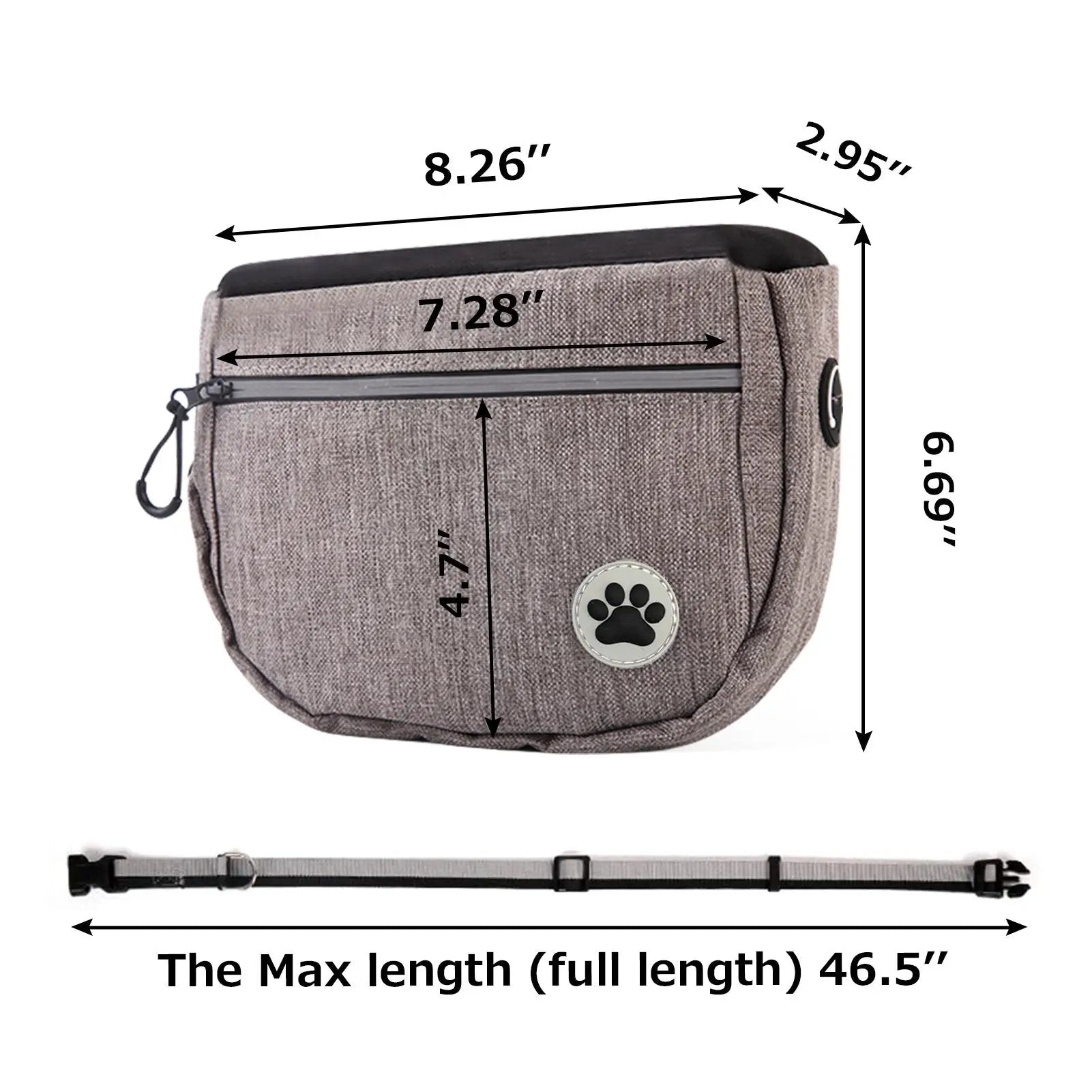 Pet Snack Bag Walking Dog Artifact Pet Training Pockets Outing Dog Training Snack Bag by eprolo