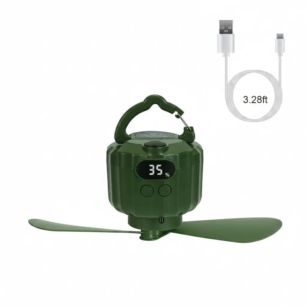 TrailPaw 3-in-1 Camp Fan — Lantern & Power Bank Combo by S.H.WS Essentials