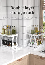 TrailPaw Pull-Out Rotating Spice Rack Organizer