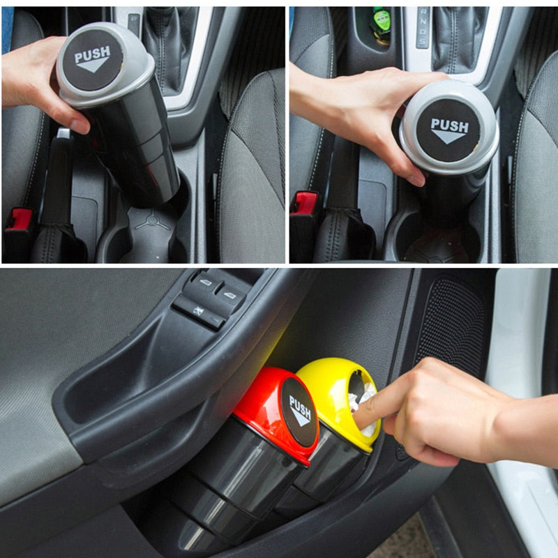 TrailPaw Spring-Lid Car Trash Can