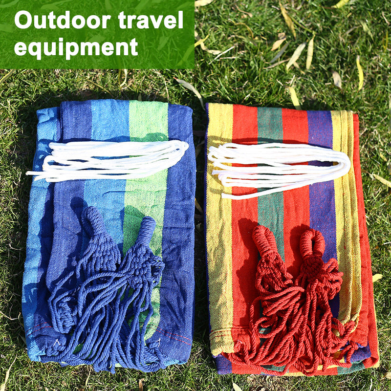 TrailPaw Rainbow Canvas Camping Hammock