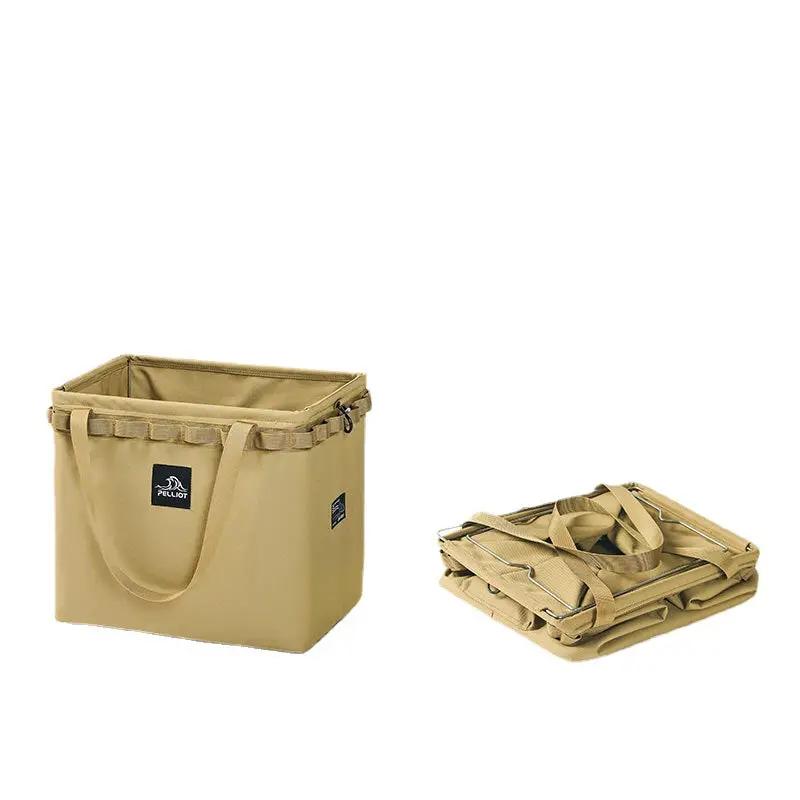 Outdoor Camping Portable Folding Storage Bag Equipment Tent Camping Cutlery Square Organizer Box by eprolo