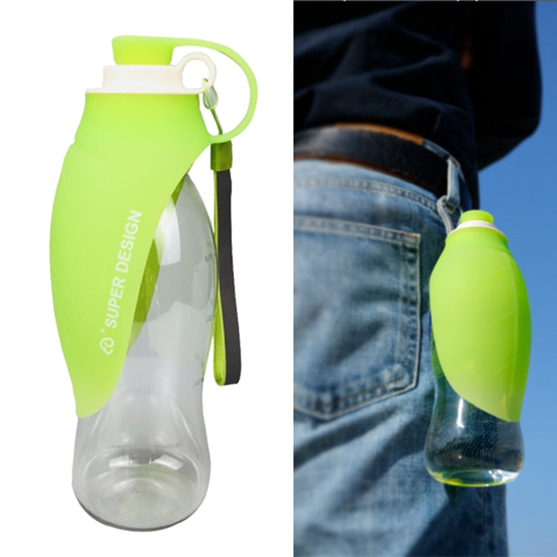 TrailPaw Leaf 580ml Portable Dog Water Bottle