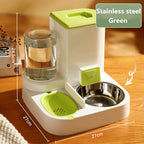TrailPaw Automatic Pet Feeder with Stainless Steel Bowls
