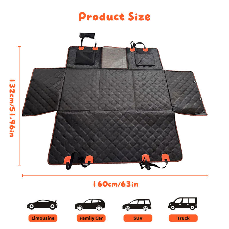 TrailPaw Waterproof Dog Car Hammock Seat Cover