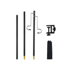 Outdoor Lightweight Aluminum Alloy Portable Camping Lamp Holder Lantern Stand with Storage Bag by eprolo