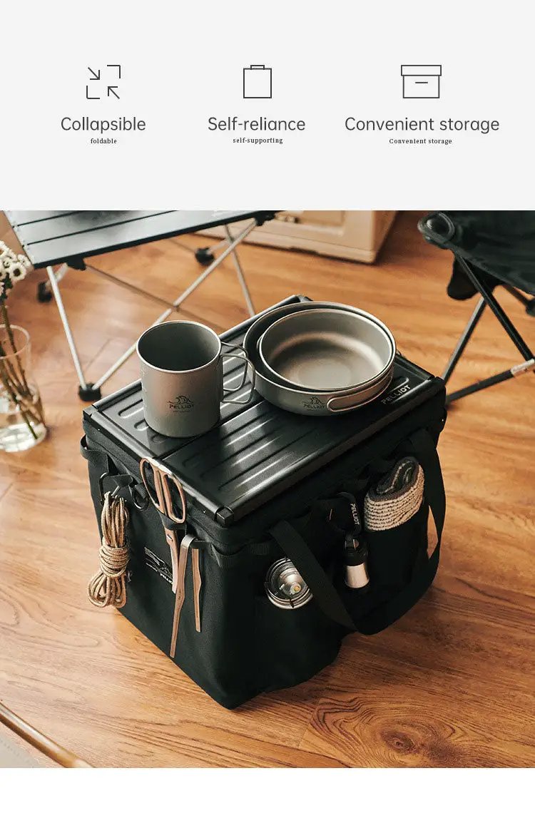 TrailPaw Foldable Camping Storage Tote — Waterproof 600D by eprolo