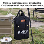TrailPaw 8-Piece Camp Kitchen Cookware & Utensil Set
