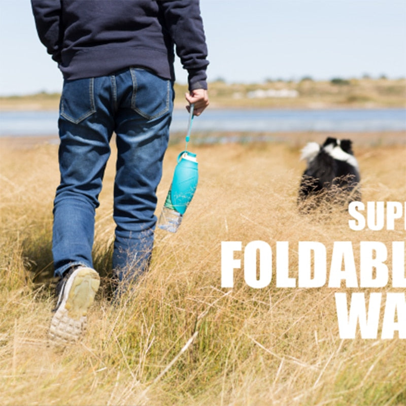 TrailPaw Leaf 580ml Portable Dog Water Bottle