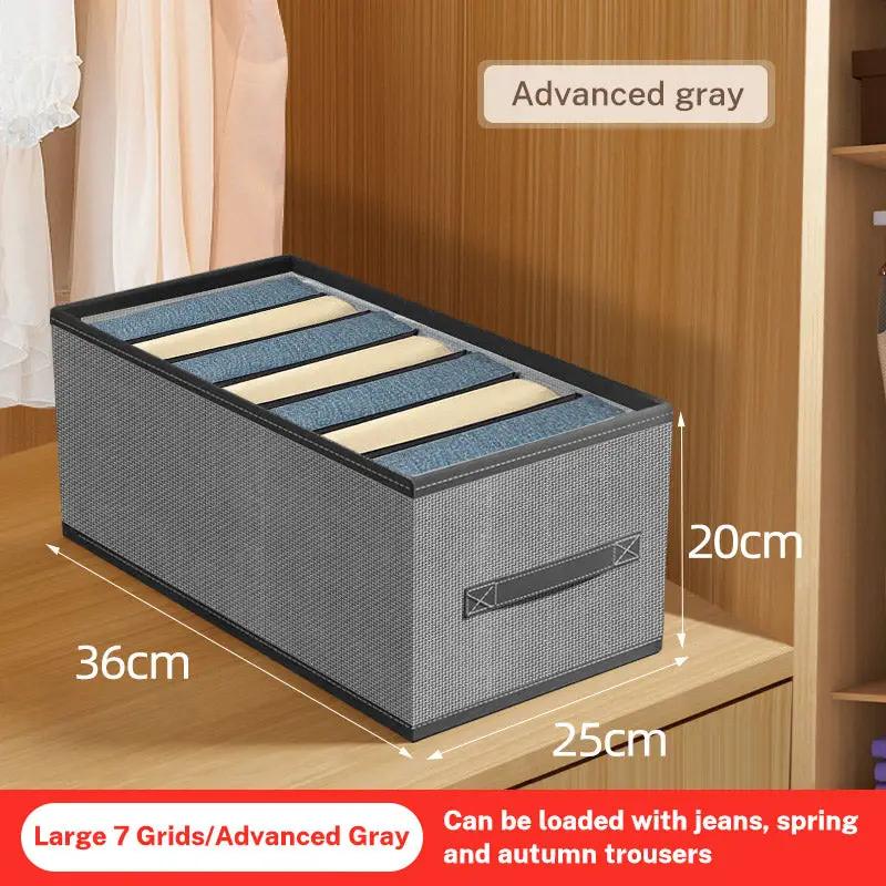 Closets Clothes Organizer Pants Jeans Storage Box Cabinet Drawer Organizer Underwear Socks T-Shirt Wardrobe Storage Organizers by eprolo
