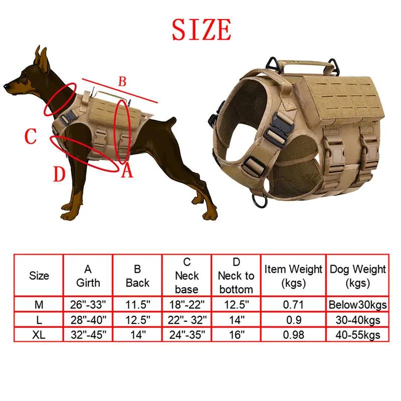 Outdoor tactical laser dog clothing suit multifunctional cobra nylon waterproof dog training suit dog combat vest by eprolo