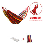 TrailPaw Rainbow Canvas Camping Hammock