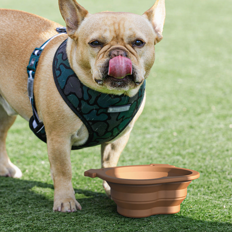TrailPaw Collapsible Silicone Travel Dog Bowl