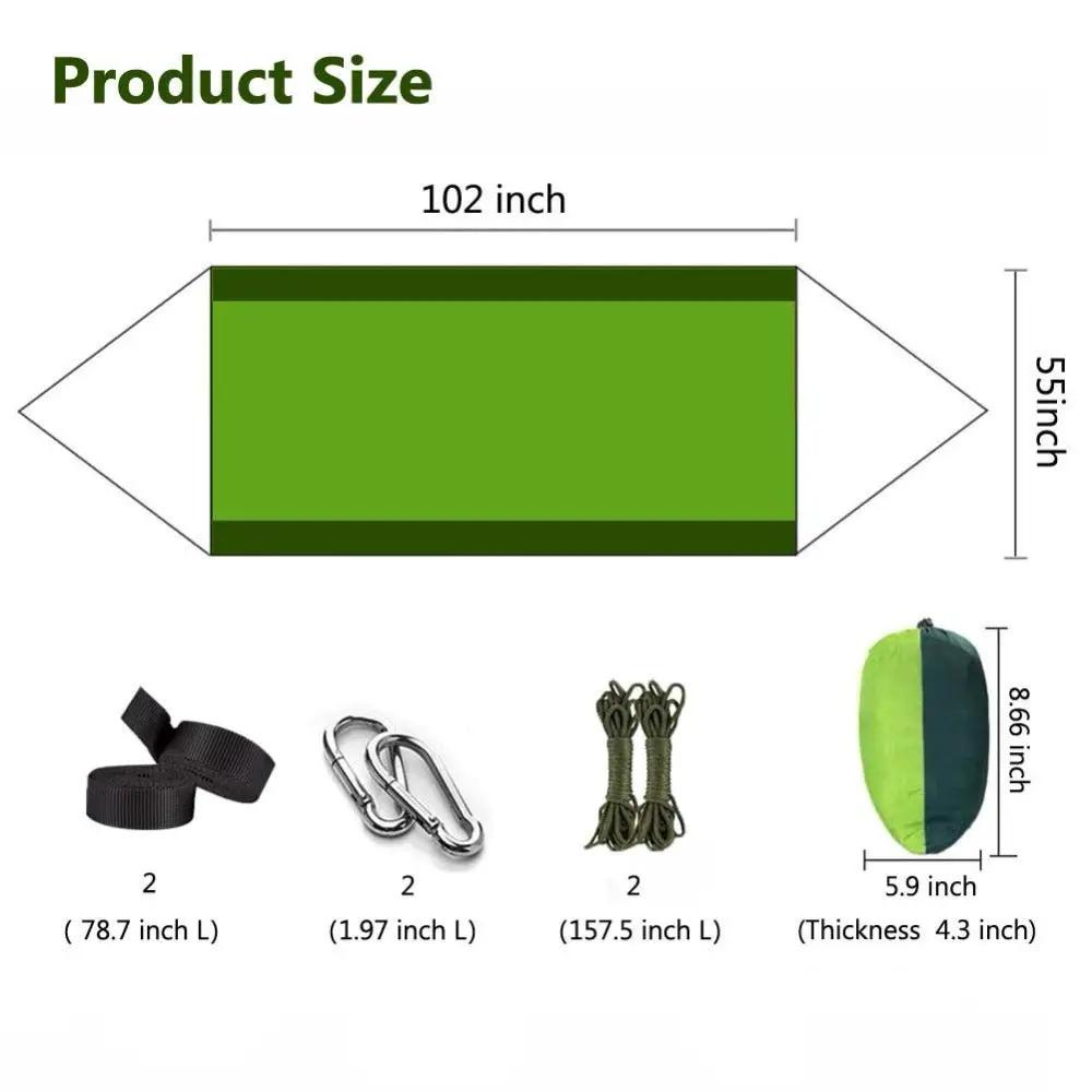 Ultralight Parachute Hammock Hunting Mosquito Net Double Person Sleeping Bed Drop-Shipping Outdoor Camping Portable Hammock by eprolo