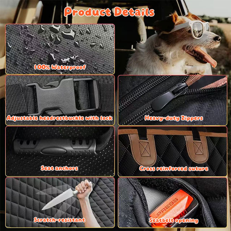 TrailPaw Waterproof Dog Car Hammock Seat Cover