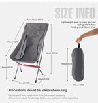 TrailPaw Heightened Moon Chair – Portable Folding Camp Seat by eprolo