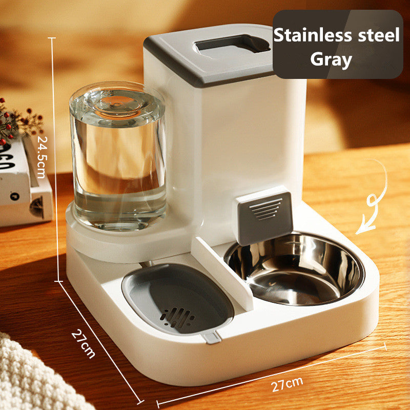 TrailPaw Automatic Pet Feeder with Stainless Steel Bowls