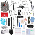 125Pcs Survival Kits Professional Emergency Survival Gear Tactical First Aid Kit Supplies For Outdoor Adventure Camping Hiking Hunting by S.H.WS Essentials