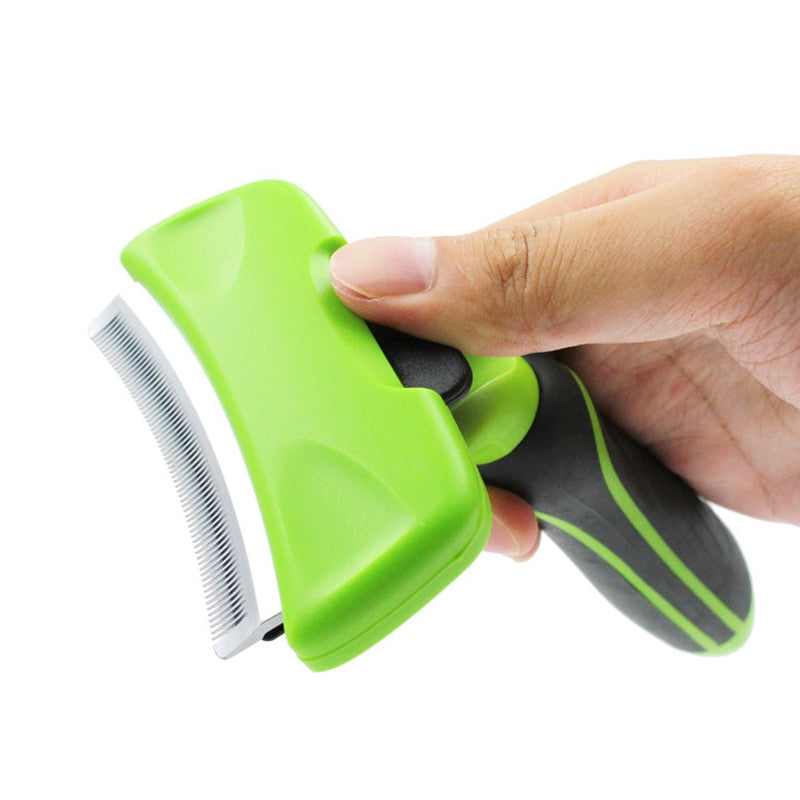 TrailPaw Deshedding Rake & Grooming Brush for Dogs & Cats