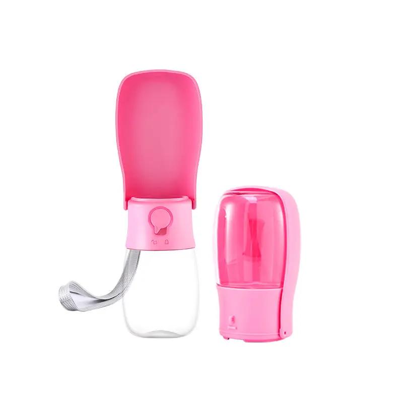 300ML Dog Out Drinking Water Bottle With Filter Element Pet Accompanying Cup Portable Pet Folding Water Cup by eprolo