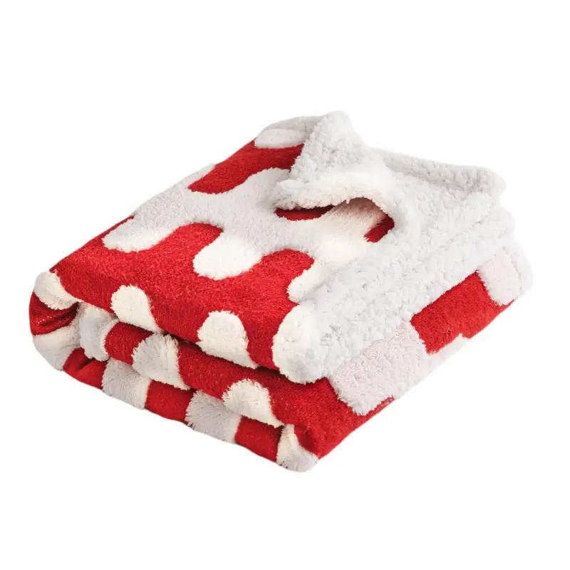 Pet waterproof blanket flannel comfortable cotton fleece Sherpa thick pet blanket by eprolo
