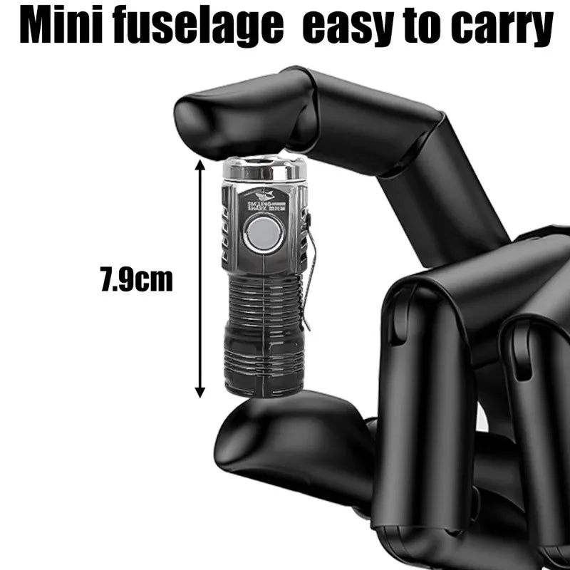 TrailPaw Mini LED Flashlight — USB Rechargeable Torch