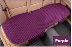 Flax Car Seat Cover Four Seasons Front Rear Linen Fabric Cushion Breathable Protector Mat Pad Auto accessories Universal Size by eprolo