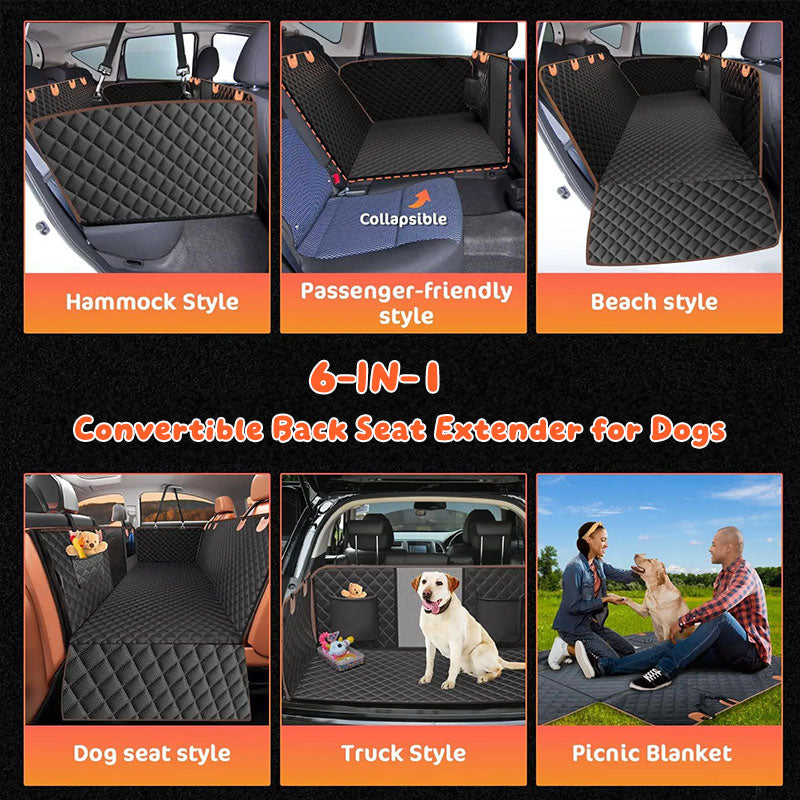 TrailPaw Waterproof Dog Car Hammock Seat Cover