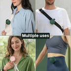 Outdoor Clip-On Fan for Camping & Fishing – Portable Bladeless Neck Fan, USB Rechargeable Belt Fan for Hiking & Travel