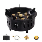 Camping Gas Burner 7-Core Strong Fire Power Portable Cassette Stove Carrying Bag Outdoor Camping Hiking fishing Supplies by eprolo