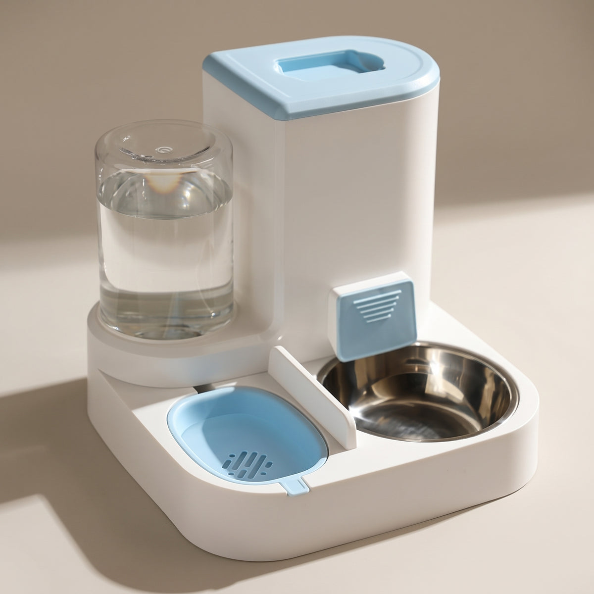 TrailPaw Automatic Pet Feeder - Stainless steel Blue