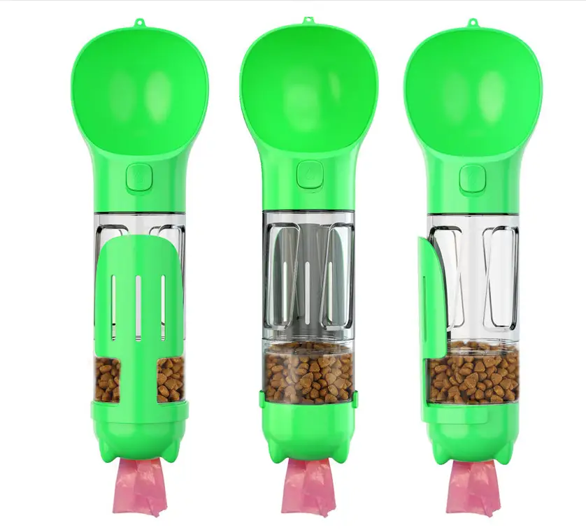 Portable Pet Cat Dog Water Bottle Feeder Container Drinking Bowl Dispenser With Poop Shovel Plastic Bags Leak Proof Lock Sale by eprolo