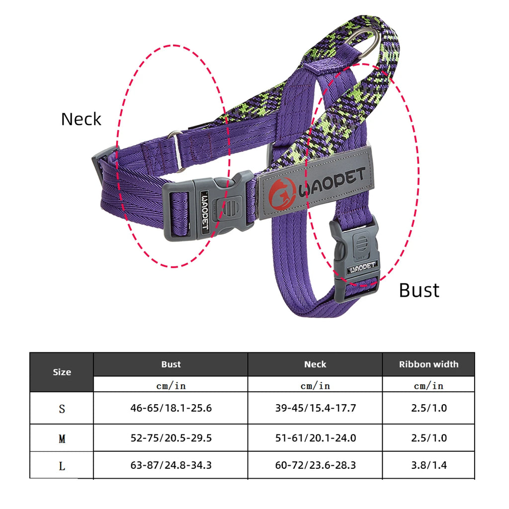 TrailPaw Trailblazer No-Pull Reflective Dog Harness