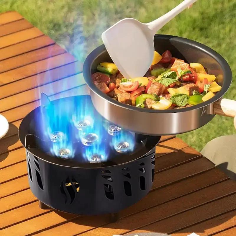 Camping Gas Burner 7-Core Strong Fire Power Portable Cassette Stove Carrying Bag Outdoor Camping Hiking fishing Supplies by eprolo