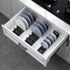 TrailPaw Aluminium Dish Drainer — In-Drawer Organizer