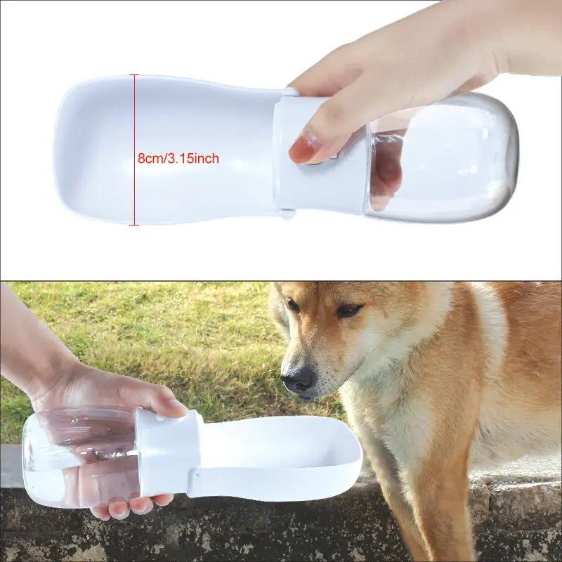 300ML Dog Out Drinking Water Bottle With Filter Element Pet Accompanying Cup Portable Pet Folding Water Cup by eprolo