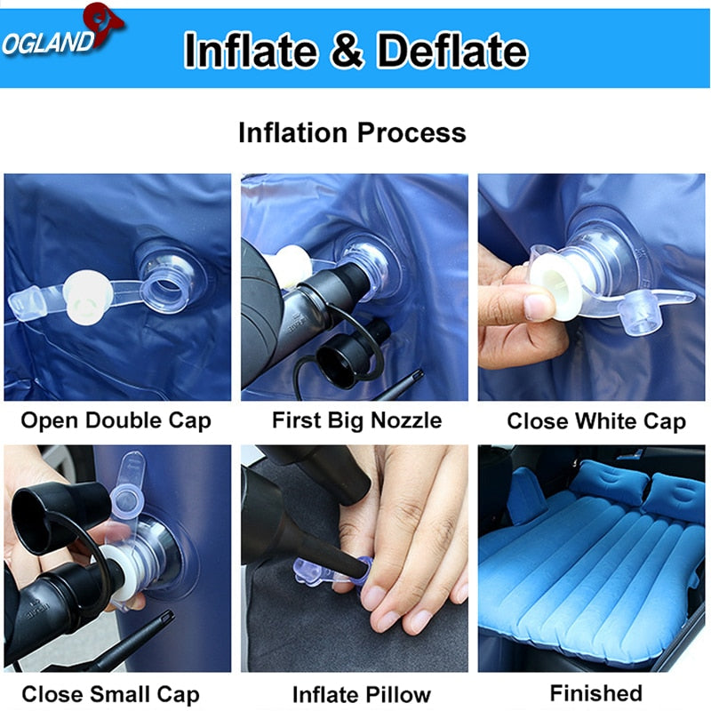 TrailPaw Inflatable Car Back Seat Travel Mattress